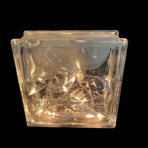 Lighted Clear Glass Block